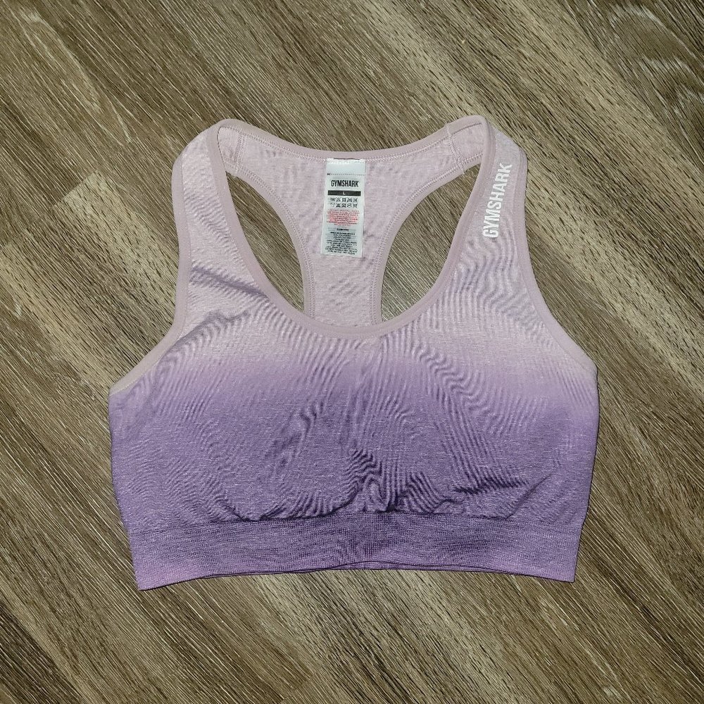 Gymshark Purple Ombre Sports Bra, Size L